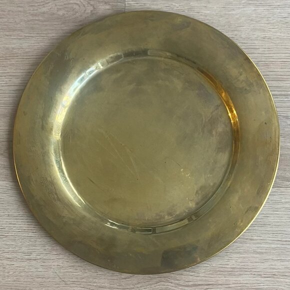 Mid-Century Danish Brass Coaster Dining Plates from Stelton, Set of 8 - Picture 2 of 10